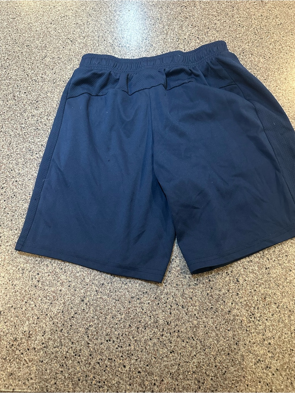 Navy Athletic Drawstring Shorts - Picture 3 of 4